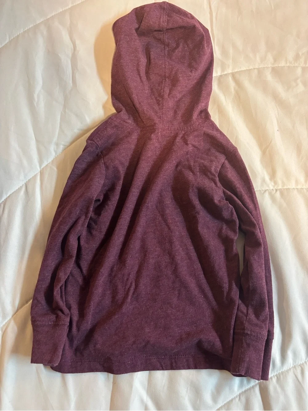 OshKosh B'gosh Maroon Hooded Sweatshirt with Blue and White Stripes lightweight